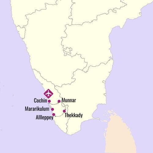 Essence of Kerala Map