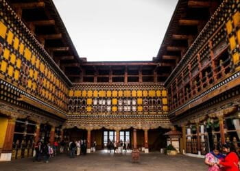Inside Paro Rinpung Dzong Paro