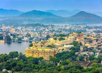 Aerial View of Udaipur