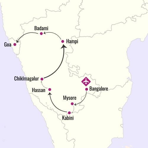 Karnataka Map Tour India