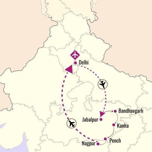 Trails of the Tigers Map