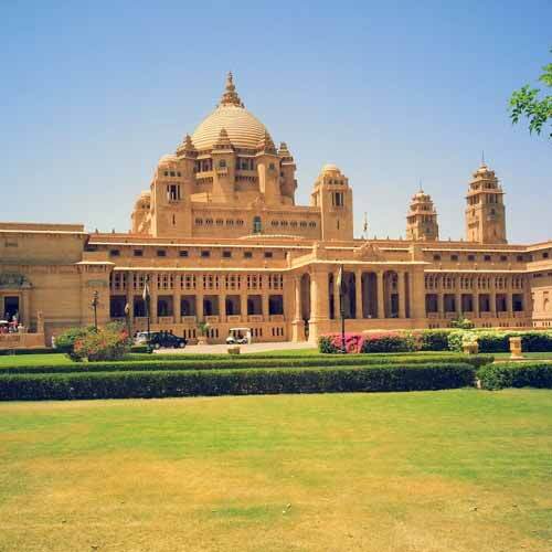 Gardens of Taj Umaid Bhawan Palace in Jodhpur