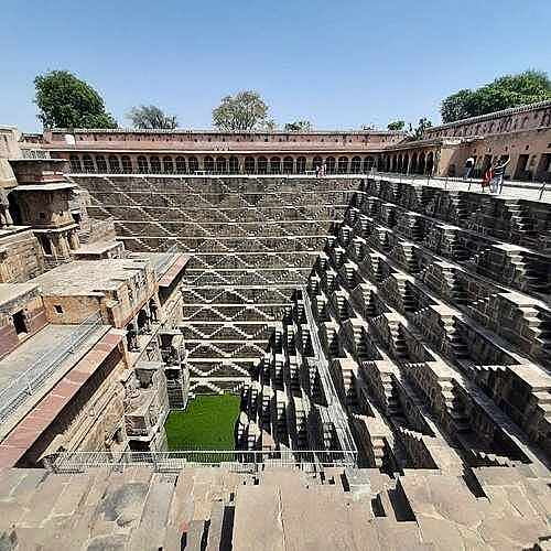 Abhaneri Stepwell, in b/w Jaipur-Agra